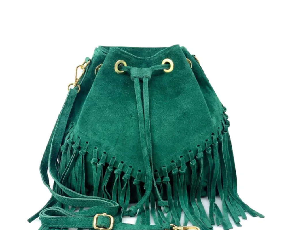 Ileana leather Bucket Bag*Florence Fashion