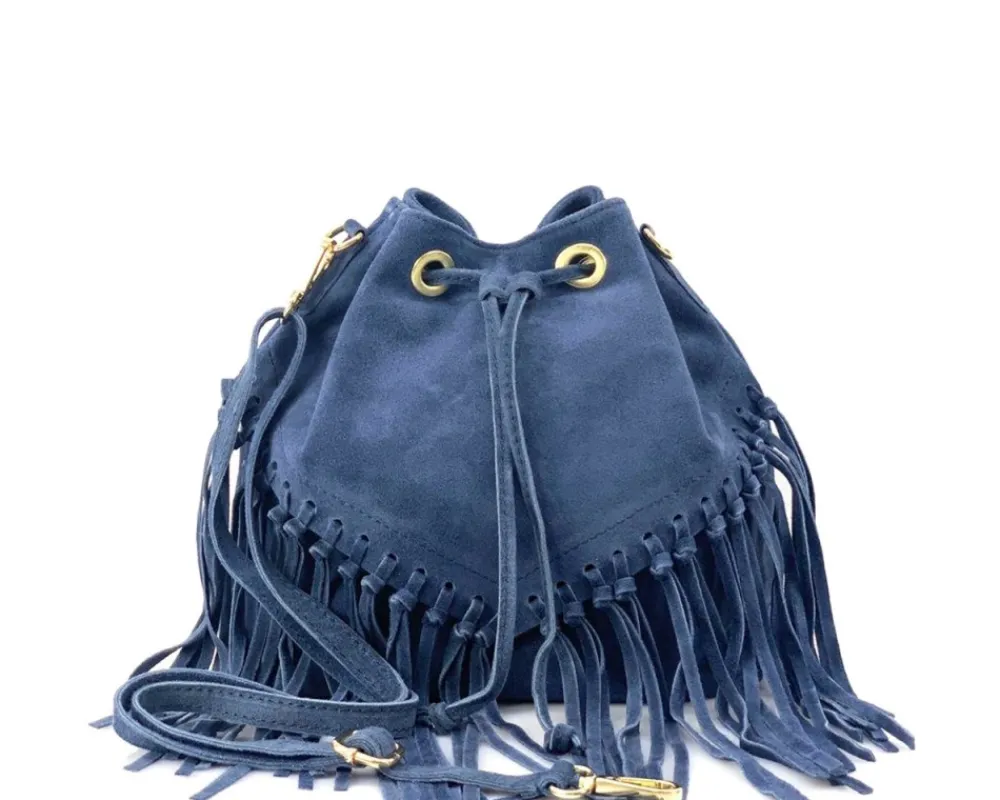 Ileana leather Bucket Bag*Florence Fashion