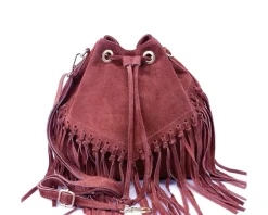 Ileana leather Bucket Bag*Florence Fashion