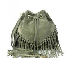 Ileana leather Bucket Bag*Florence Fashion