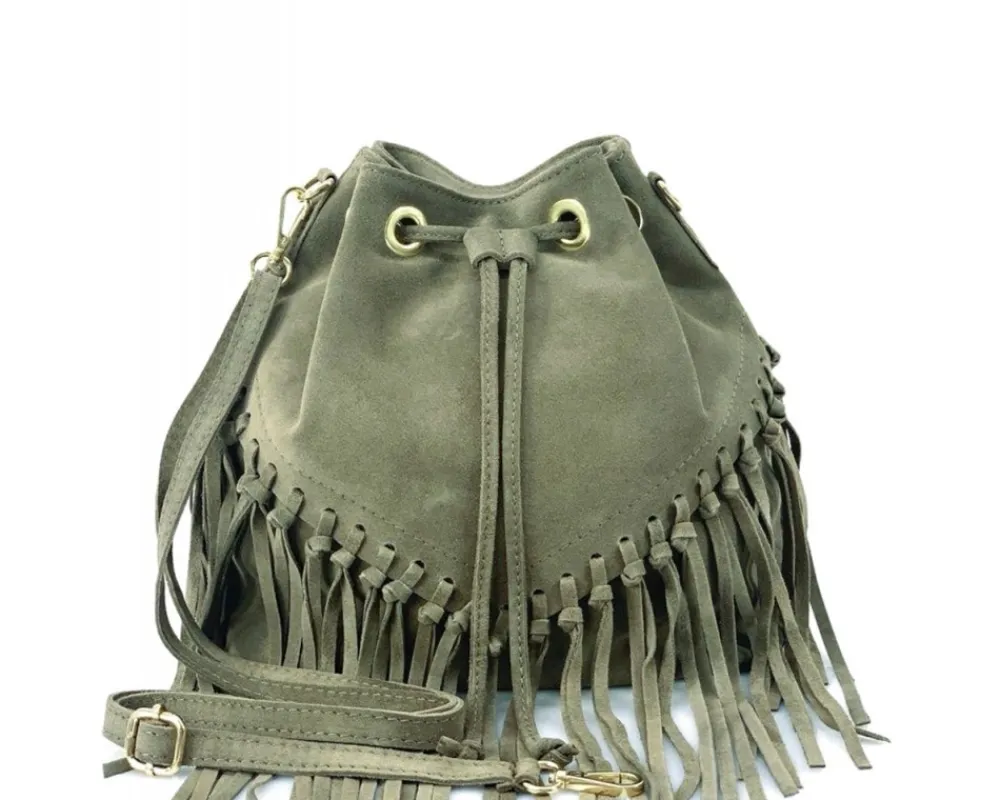 Ileana leather Bucket Bag*Florence Fashion