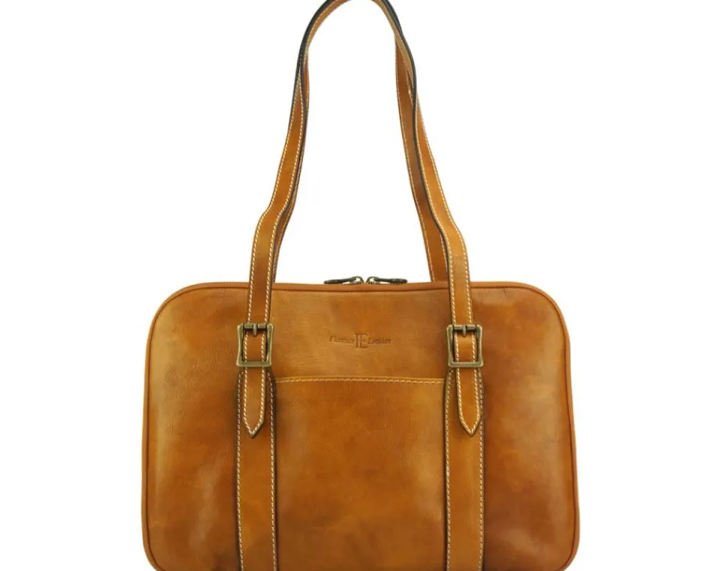 Iéna Shoulder tote in natural cowhide trim*Florence Sale