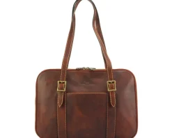 Iéna Shoulder tote in natural cowhide trim*Florence Sale