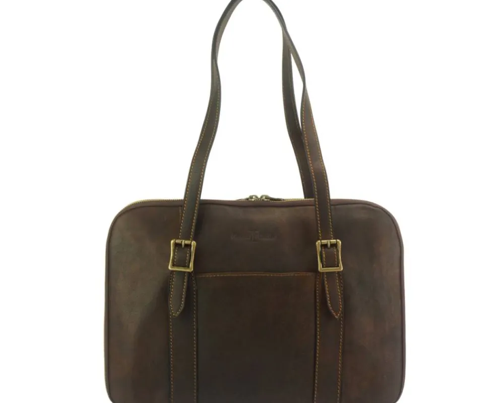 Iéna Shoulder tote in natural cowhide trim*Florence Sale