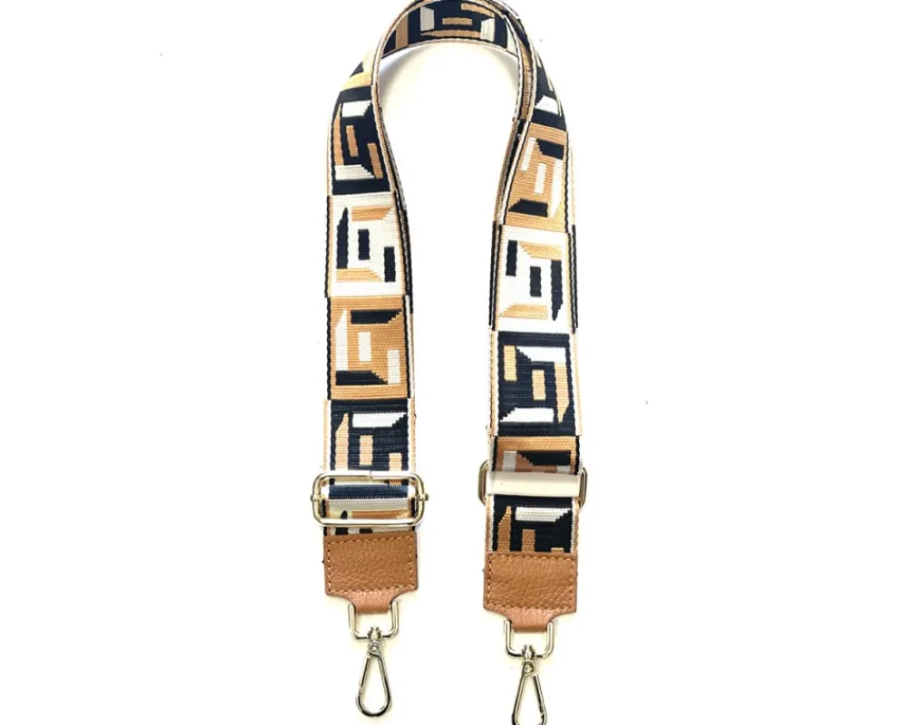 Jacquard Shoulder Strap - Geometric Pattern*Florence Fashion