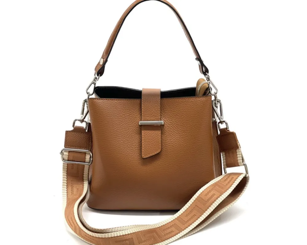 Kristen T leather shoulder bag*Florence Sale