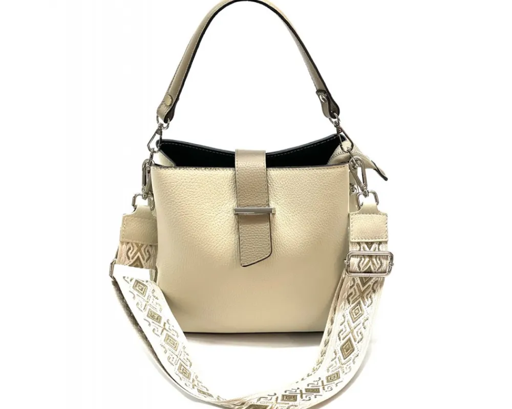 Kristen T leather shoulder bag*Florence Sale