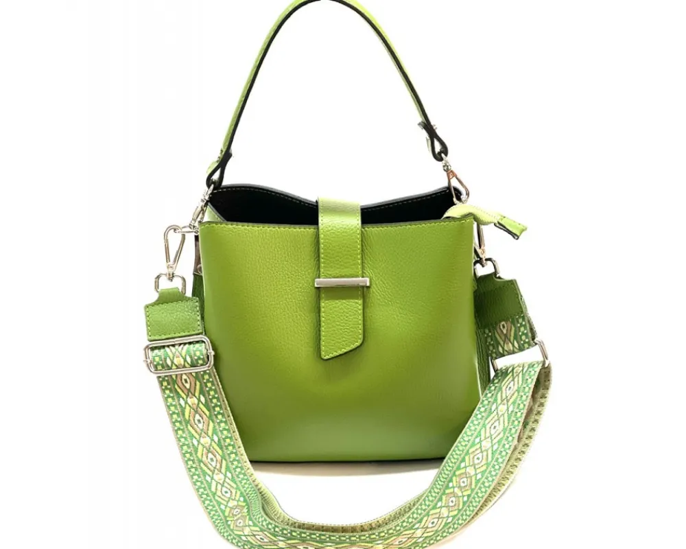 Kristen T leather shoulder bag*Florence Sale