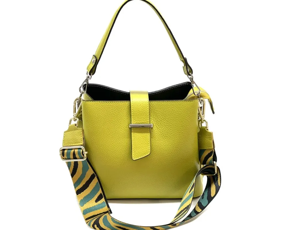 Kristen T leather shoulder bag*Florence Sale
