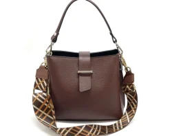 Kristen T leather shoulder bag*Florence Sale