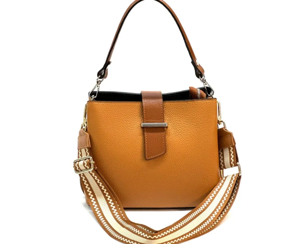 Kristen T leather shoulder bag*Florence Sale