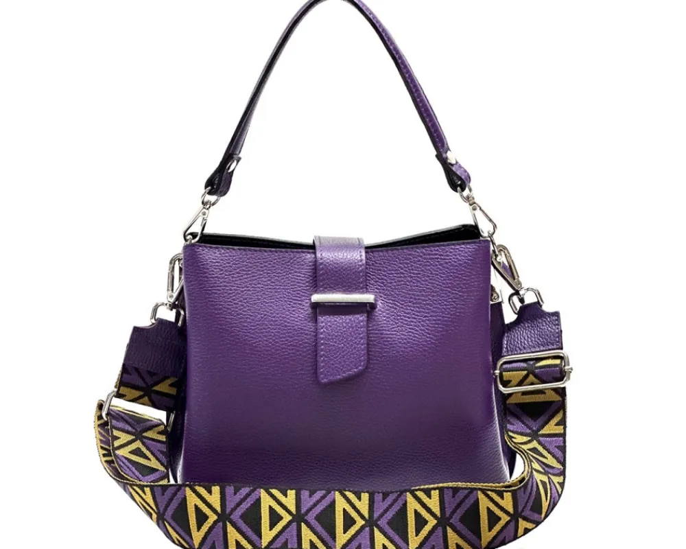 Kristen T leather shoulder bag*Florence Sale