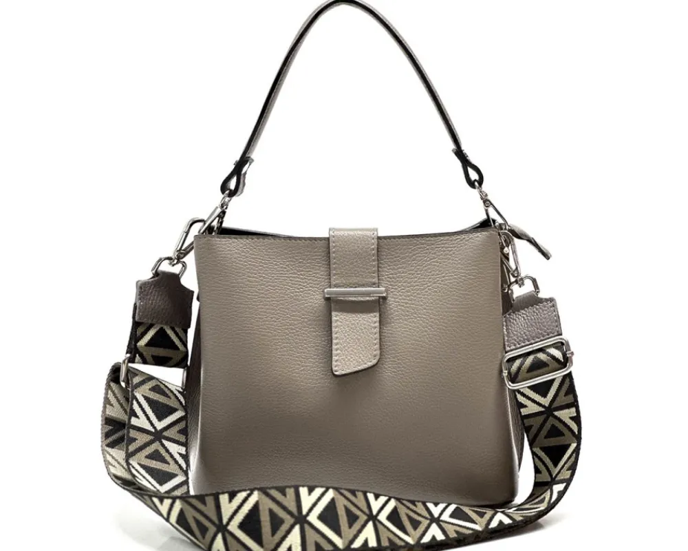 Kristen T leather shoulder bag*Florence Sale