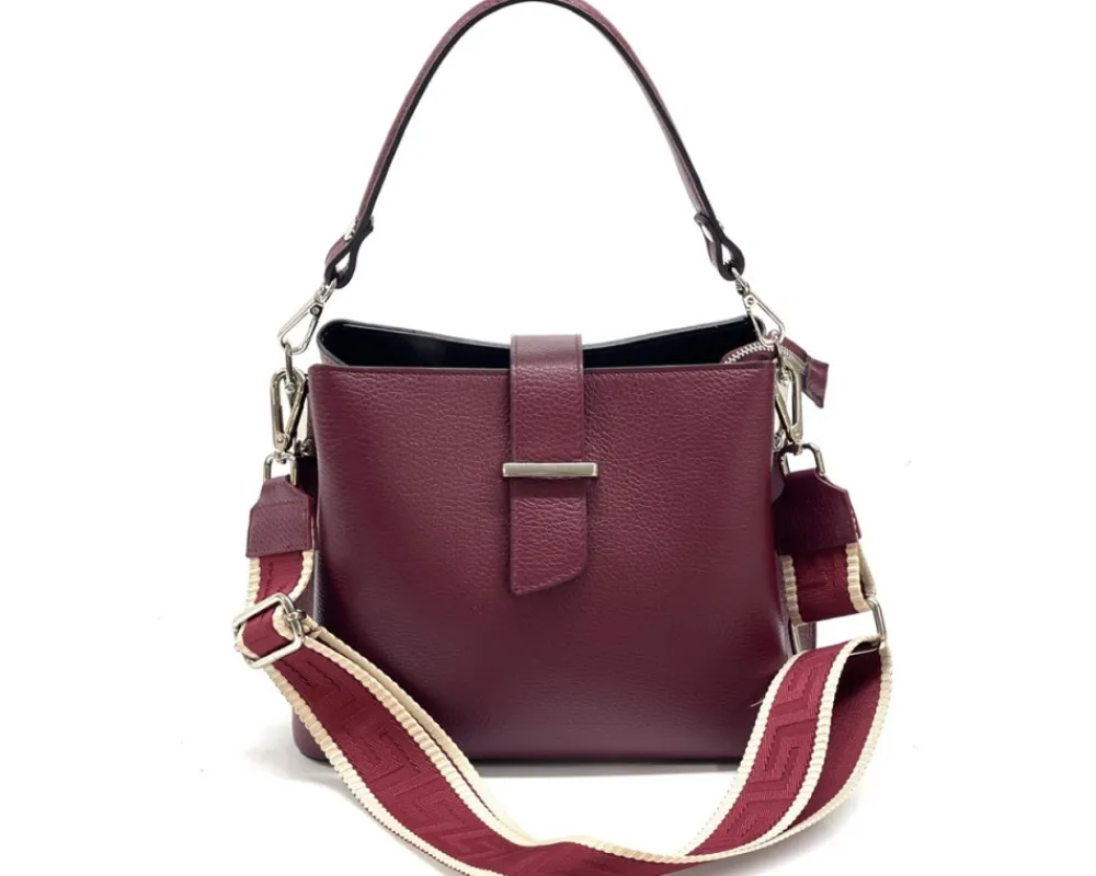 Kristen T leather shoulder bag*Florence Sale