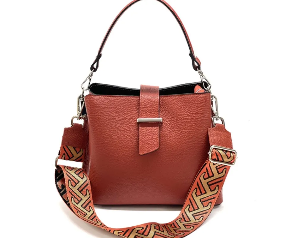 Kristen T leather shoulder bag*Florence Sale