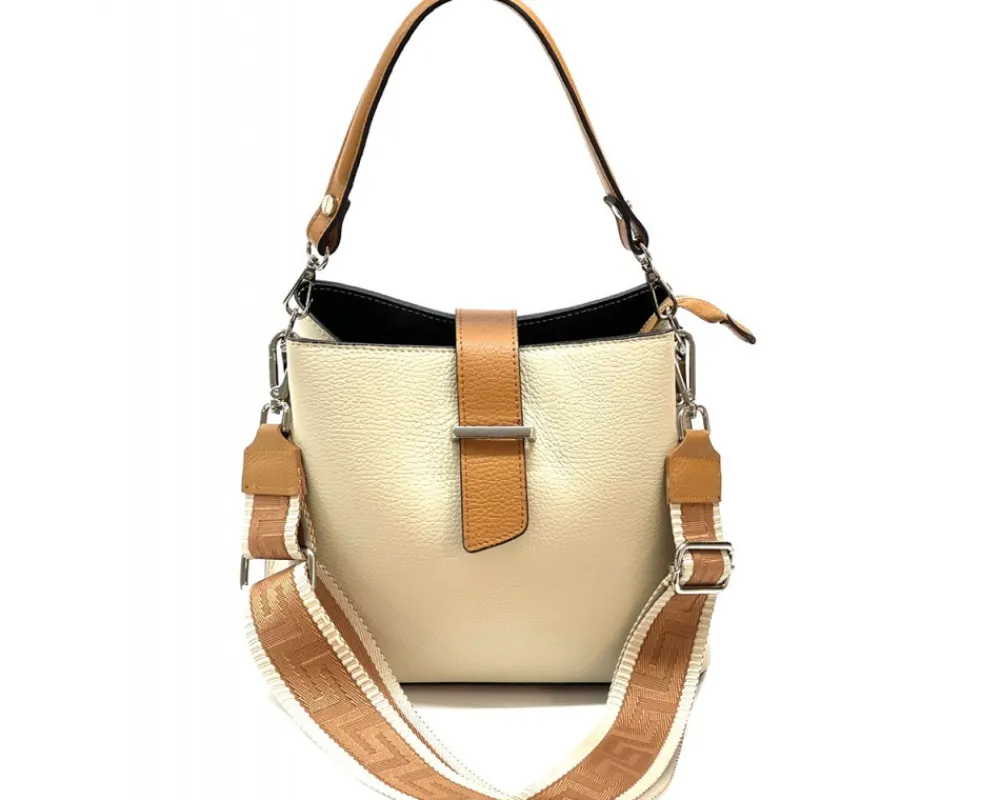 Kristen T leather shoulder bag*Florence Sale