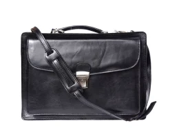 Leather briefcase Business class with two compartments*Florence Hot