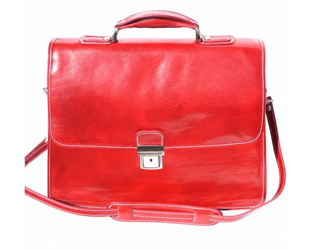 Leather briefcase with Laptop compartment inside*Florence Sale