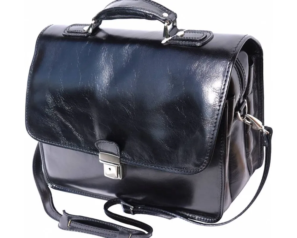 Leather briefcase with Laptop compartment inside*Florence Sale