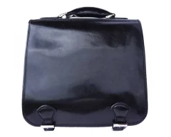 Leather briefcase with two compartments*Florence Discount