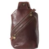 Leather waist bag for mens made in genuine calfskin leather*Florence New