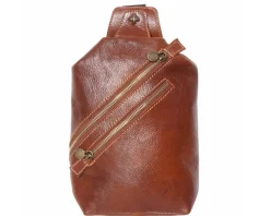 Leather waist bag for mens made in genuine calfskin leather*Florence New