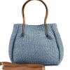 Ludmilla Handmade Raffia and Leather Bag*Florence Online