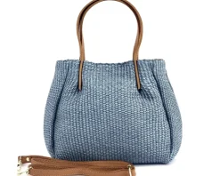 Ludmilla Handmade Raffia and Leather Bag*Florence Online