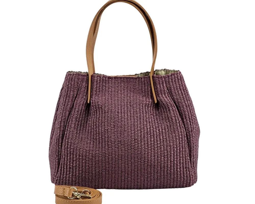 Ludmilla Handmade Raffia and Leather Bag*Florence Online