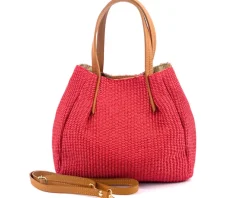 Ludmilla Handmade Raffia and Leather Bag*Florence Online