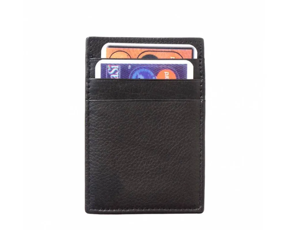 Luigi Leather Card Holder Money Clip*Florence Outlet