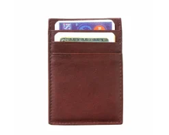 Luigi Leather Card Holder Money Clip*Florence Outlet