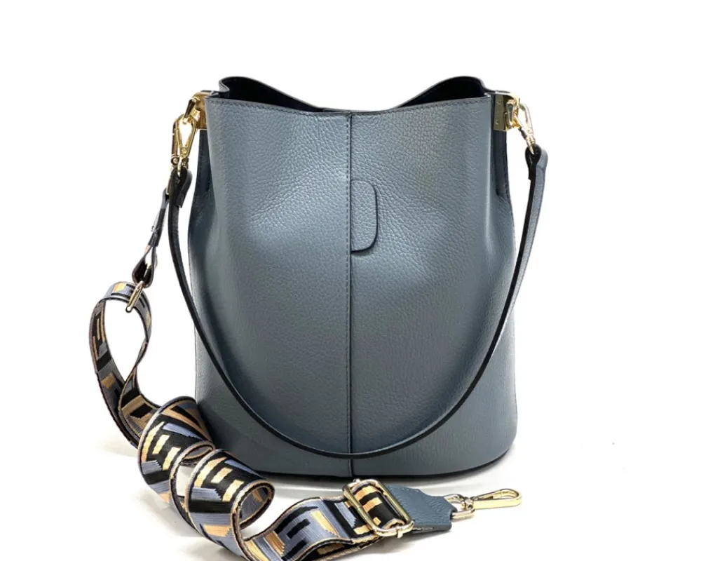 Maddalena GM leather bucket bag*Florence Outlet
