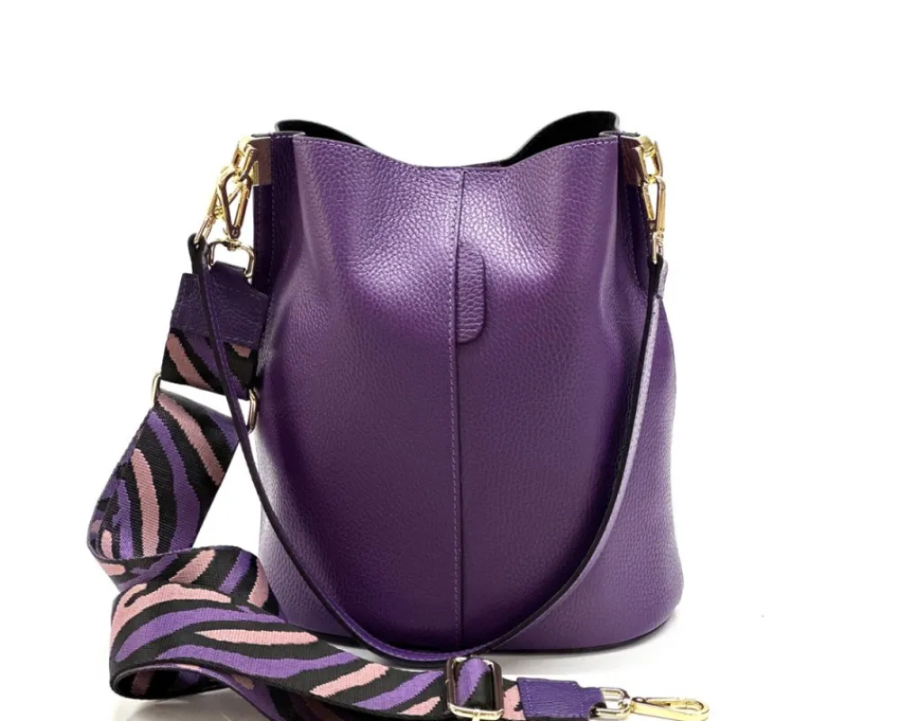 Maddalena GM leather bucket bag*Florence Outlet