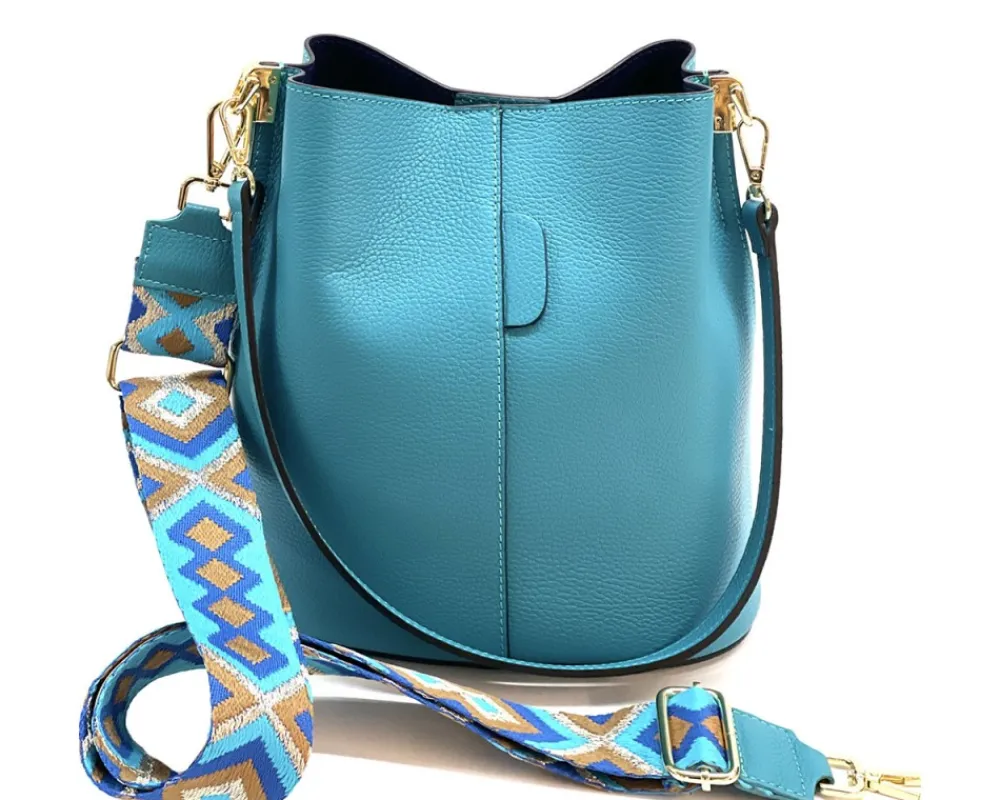 Maddalena GM leather bucket bag*Florence Outlet