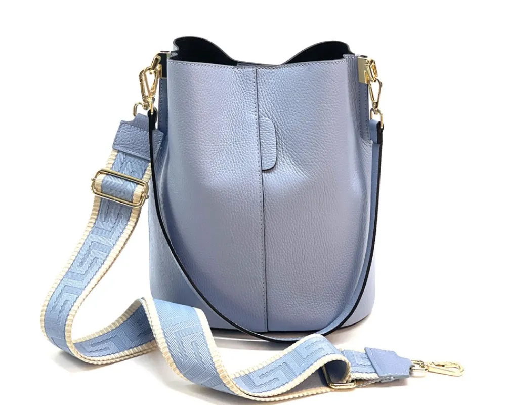 Maddalena GM leather bucket bag*Florence Outlet