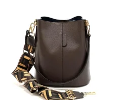 Maddalena GM leather bucket bag*Florence Outlet