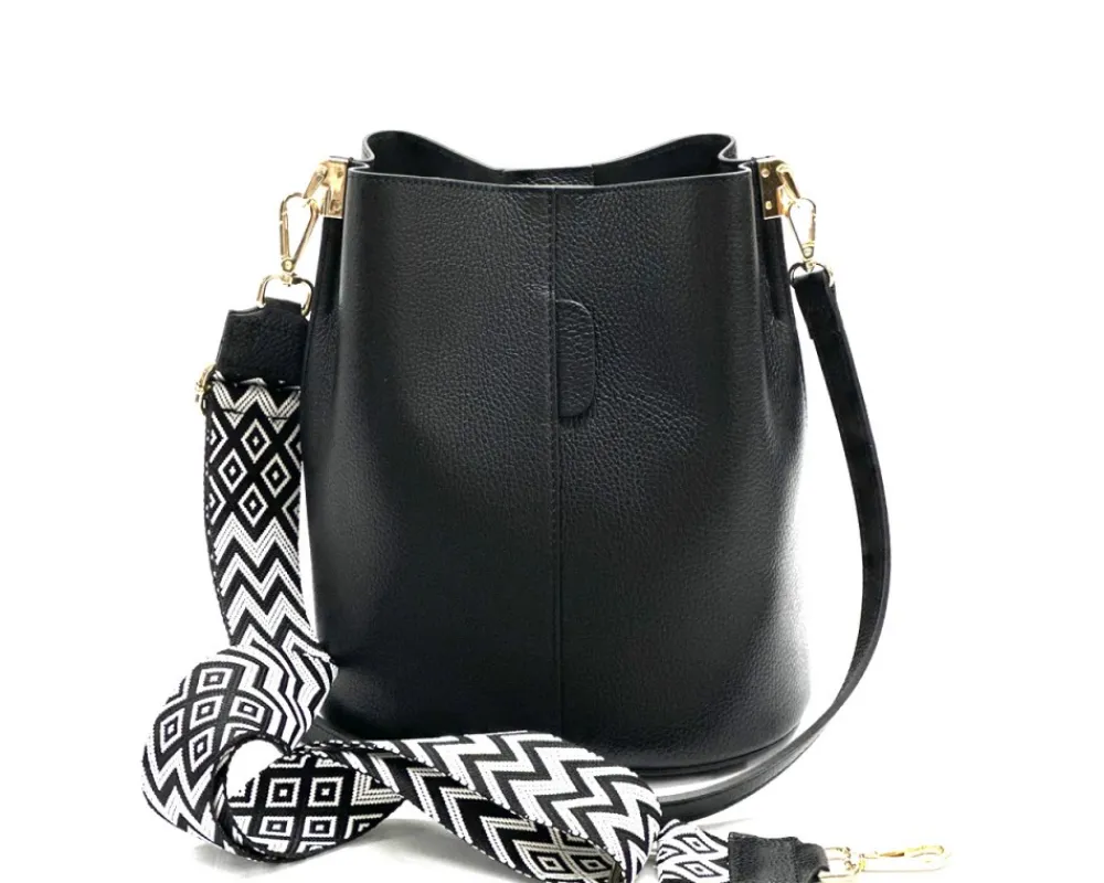 Maddalena GM leather bucket bag*Florence Outlet