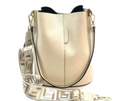 Maddalena GM leather bucket bag*Florence Outlet