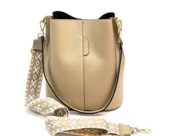 Maddalena GM leather bucket bag*Florence Outlet