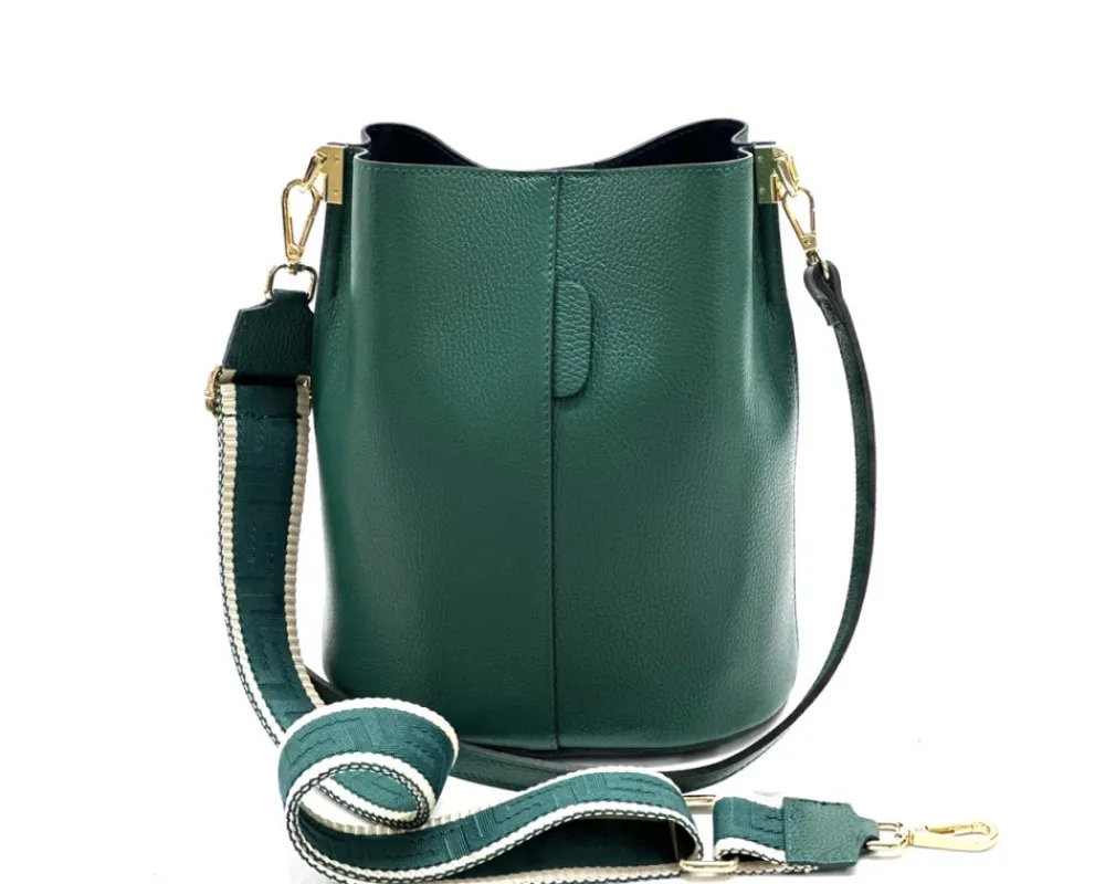 Maddalena GM leather bucket bag*Florence Outlet