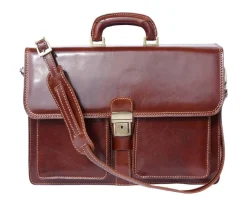 Magnate Leather Briefcase*Florence Hot