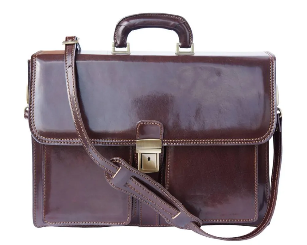 Magnate Leather Briefcase*Florence Hot