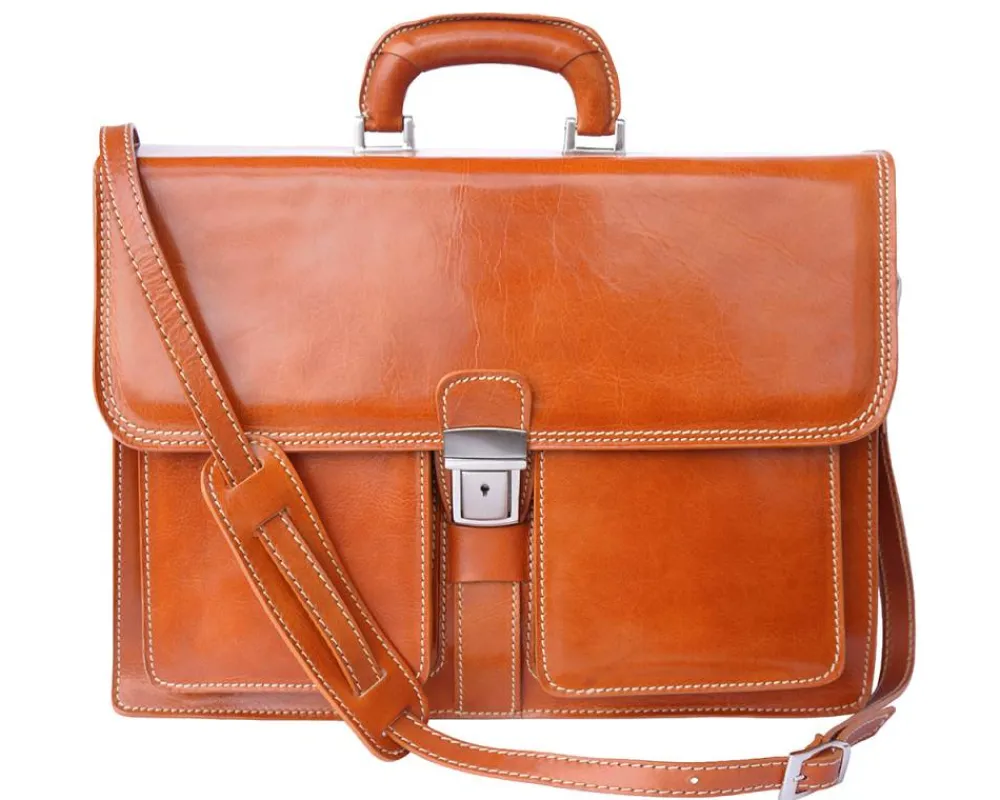 Magnate Leather Briefcase*Florence Hot