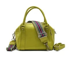 Maica Leather Boston Bag*Florence New