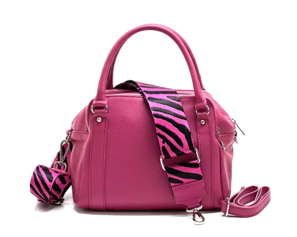 Maica Leather Boston Bag*Florence New