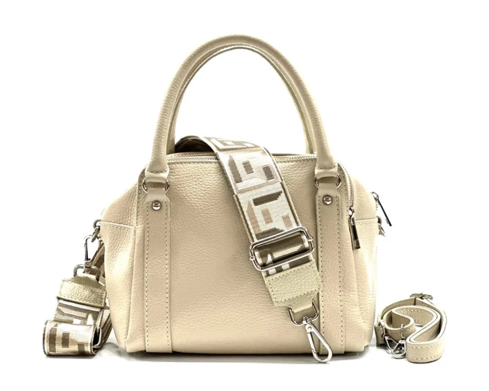 Maica Leather Boston Bag*Florence New
