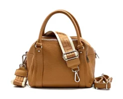 Maica Leather Boston Bag*Florence New