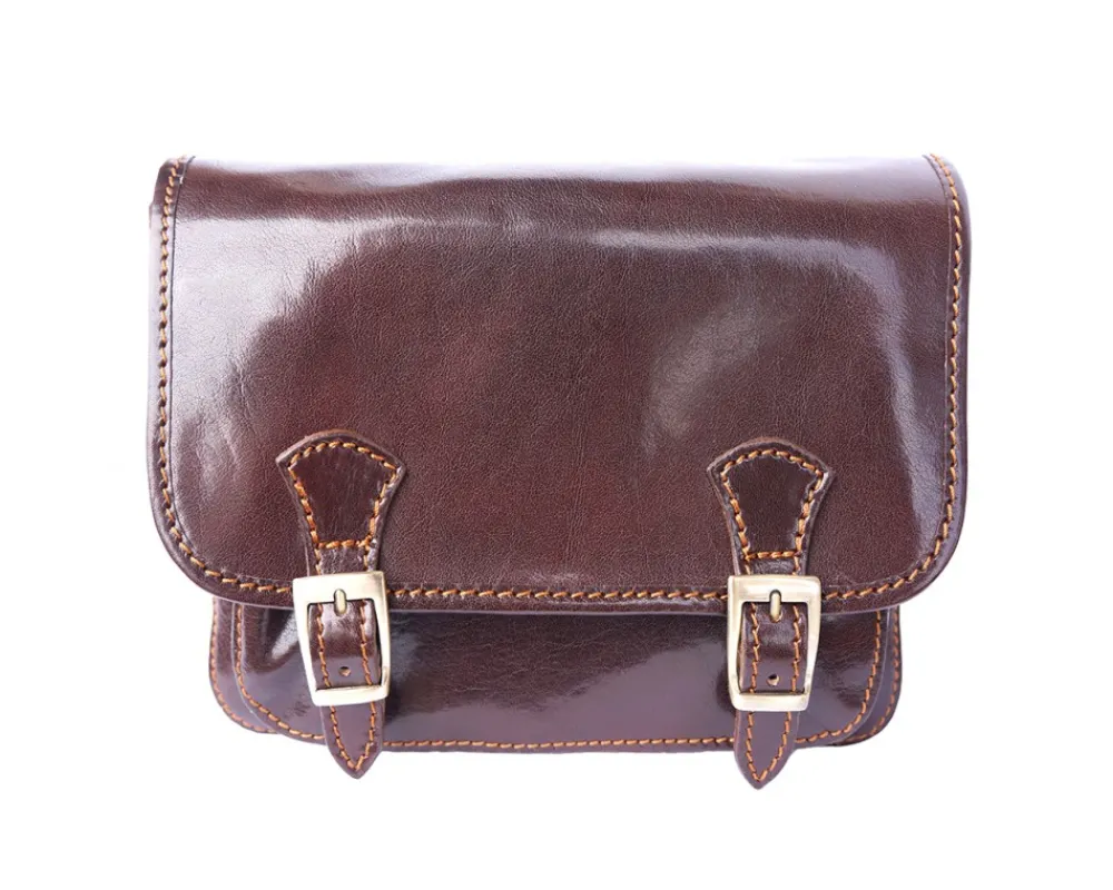 Mini leather messenger bag*Florence Best