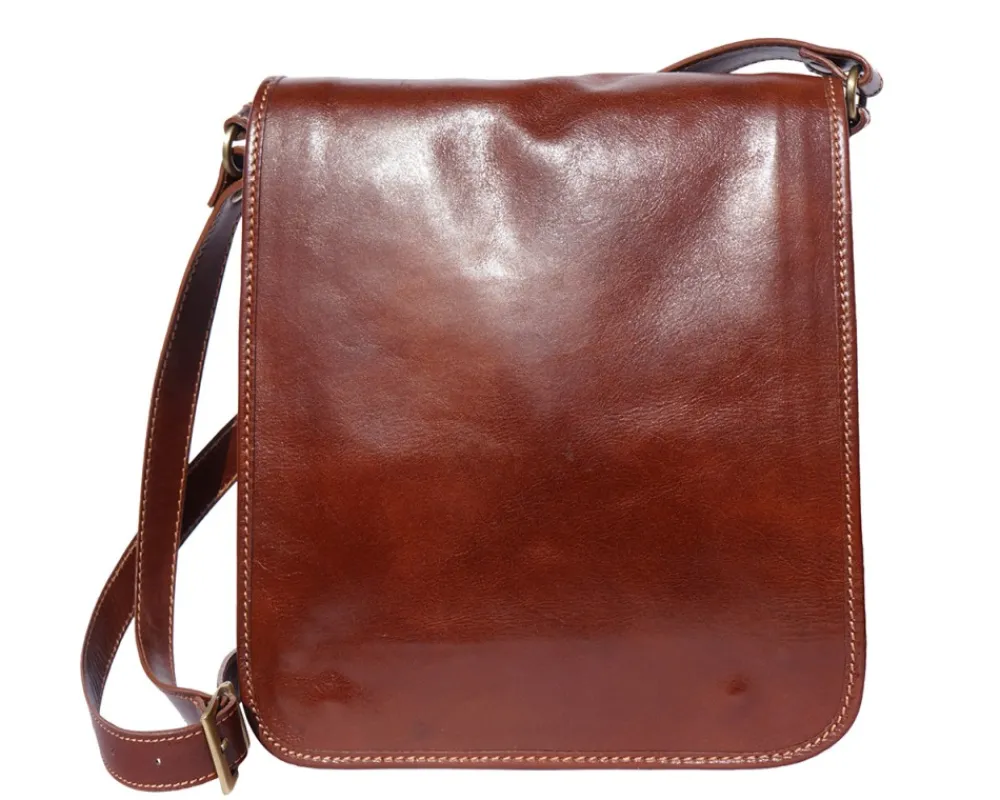Mirko MM leather Messenger bag*Florence Discount